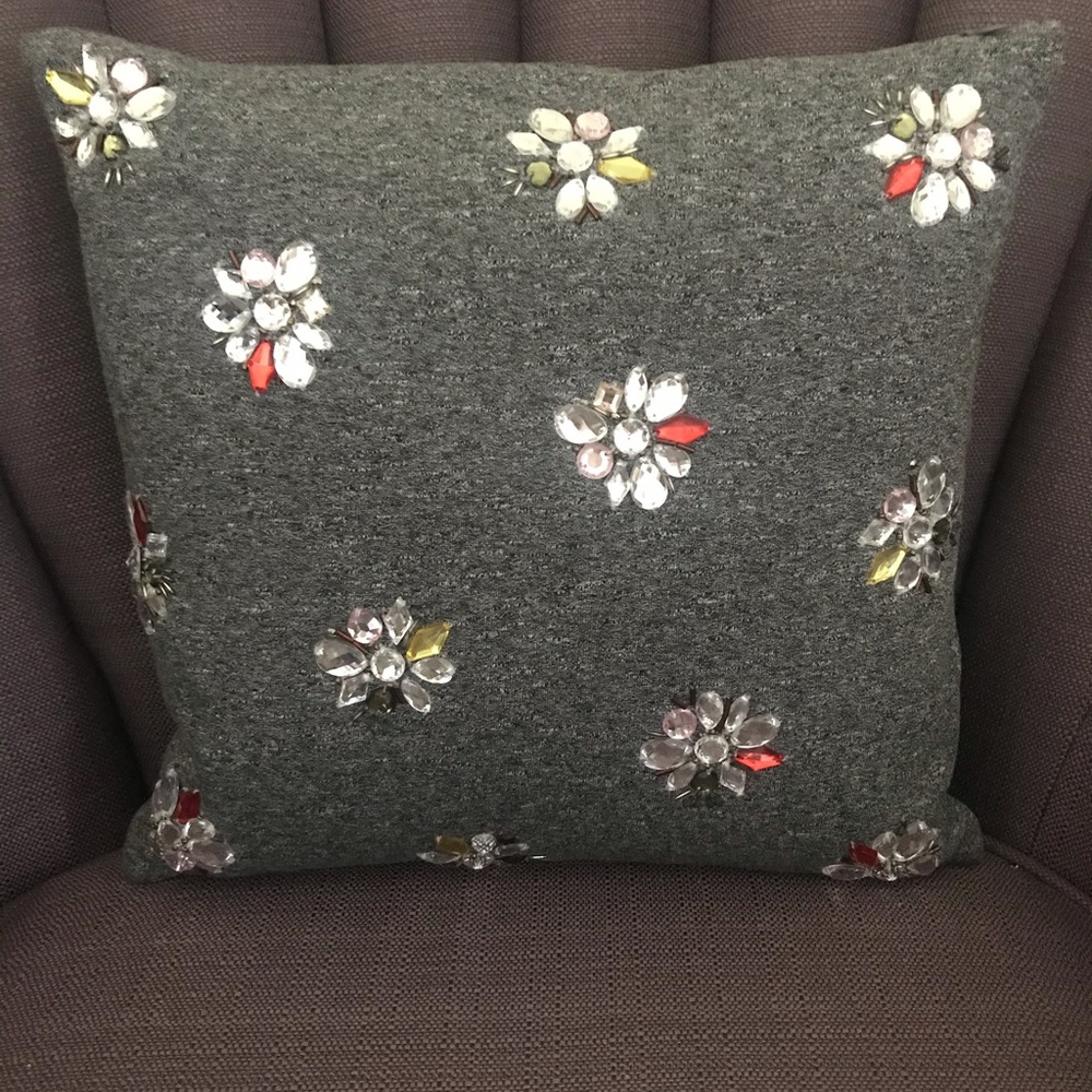 Kate Spade cluster gem square pillow